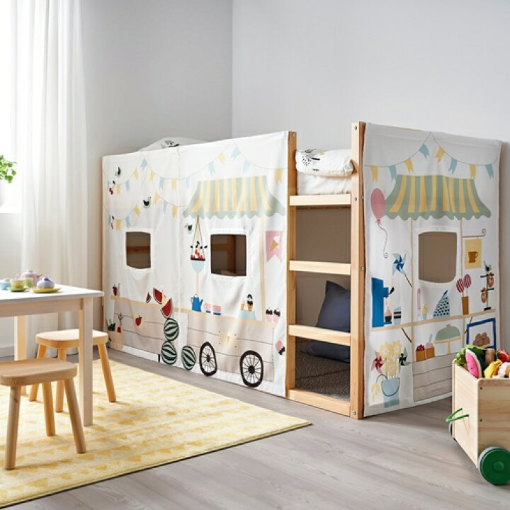 Amazon.co.jp: IKEA Kura 子供用ベッド用テント | 子供が遊ぶ 寝る 