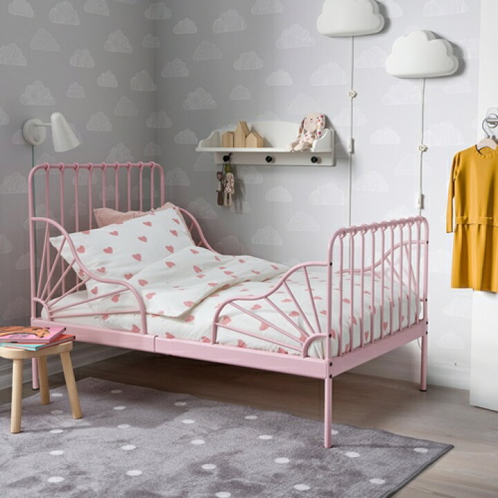 楽天市場】[IKEA/イケア/通販]MINNEN ミンネン 伸長式ベッドフレームと 