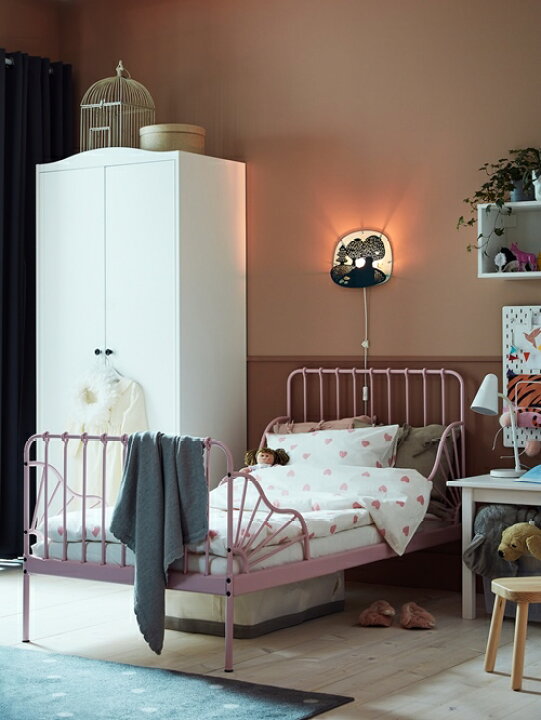 楽天市場】[IKEA/イケア/通販]MINNEN ミンネン 伸長式ベッドフレームと  