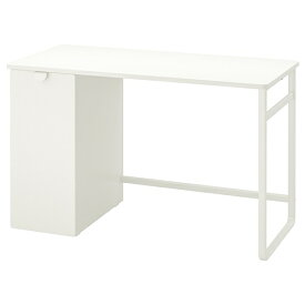 [IKEA/イケア/通販]LARANDE レーランデ デスク 引き出し式収納ユニット付き, ホワイト[EI](c)(40492798)