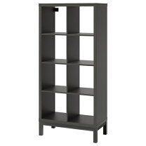 楽天市場】ikea シェルフユニット ブラックブラウンの通販