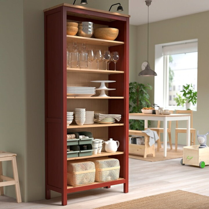 楽天市場】[IKEA/イケア/通販]HEMNES ヘムネス 本棚, レッドステイン 