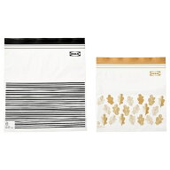 [IKEA/イケア/通販]ISTAD イースタード フリーザーバッグ, 模様入り ブラック/イエロー[A](c)(30525681)
