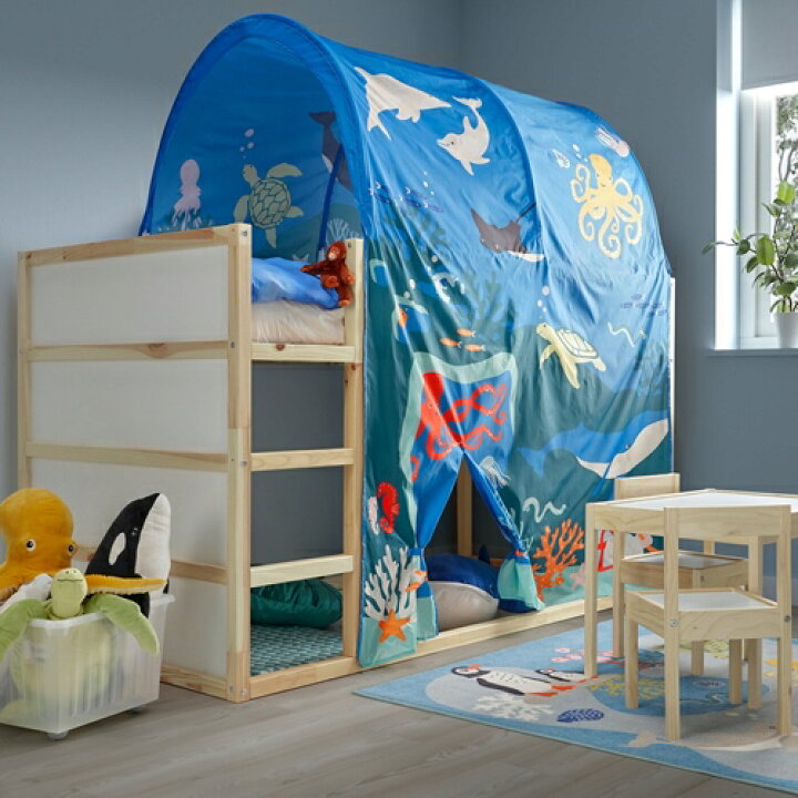 楽天市場】[IKEA/イケア/通販]KURA キューラ ベッドテント, 海の動物 