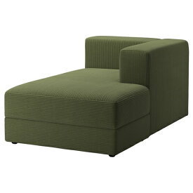 [IKEA/イケア/通販]JATTEBO イェッテボ 寝椅子モジュール 右, アームレスト付き/サムサーラ ダークイエローグリーン[5](a)(49494571)