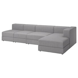 [IKEA/イケア/通販]JATTEBO イェッテボ 4.5人掛けモジュールソファ 寝椅子付き, 右/トネルード グレー[13](a)(59471395)