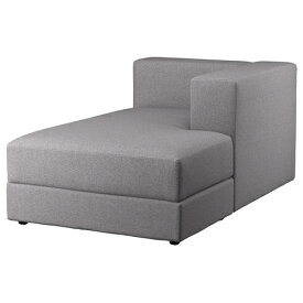 [IKEA/イケア/通販]JATTEBO イェッテボ 寝椅子モジュール 右, アームレスト付き/トネルード グレー[5](a)(69494589)