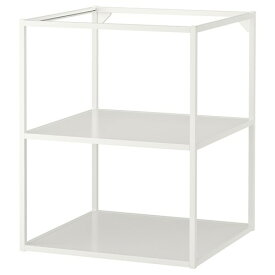 [IKEA/イケア/通販]ENHET エーンヘート ベースフレーム 棚板付き, ホワイト[E](a)(60481628)