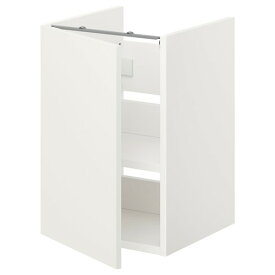 [IKEA/イケア/通販]ENHET エーンヘート ベースキャビネット 洗面台用 棚板/扉付き, ホワイト[DD](a)(69411532)