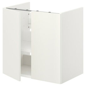 [IKEA/イケア/通販]ENHET エーンヘート ベースキャビネット 洗面台用 棚板/扉付き, ホワイト[3](a)(79411536)