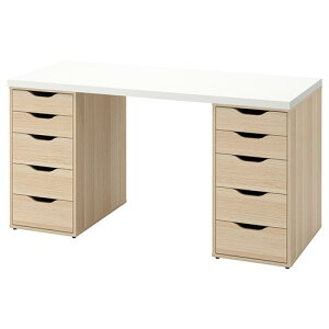 [IKEA/�C�P�A/�ʔ�]LAGKAPTEN ���O�J�v�e�� / ALEX �A���N�X �f�X�N, �z���C�g/�z���C�g�X�e�C���I�[�N��[3](d)(89432005)