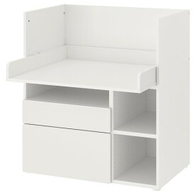 [IKEA/イケア/通販]SMASTAD スモースタード デスク, ホワイト ホワイト/引き出し2段付き[7](a)(29392248)