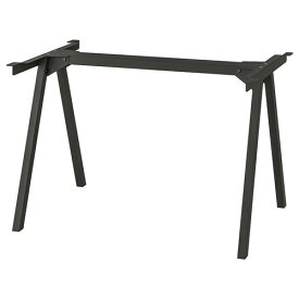 [IKEA/イケア/通販]TROTTEN トロッテン 下部フレーム テーブルトップ用, チャコール[E](a)(90491616)