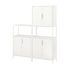 [IKEA/イケア/通販]TROTTEN トロッテン キャビネットコンビネーション, ホワイト[3](a)(09429653)