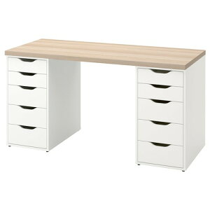 [IKEA/�C�P�A/�ʔ�]LAGKAPTEN ���O�J�v�e�� / ALEX �A���N�X �f�X�N, �z���C�g�X�e�C���I�[�N��/�z���C�g[3](d)(29432027)