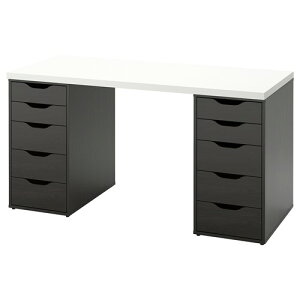 [IKEA/�C�P�A/�ʔ�]LAGKAPTEN ���O�J�v�e�� / ALEX �A���N�X �f�X�N, �z���C�g/�u���b�N�u���E��[3](d)(59431998)