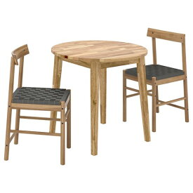 [IKEA/イケア/通販]NACKANAS ナッカンネース / NACKANAS ナッカンネース テーブル＆チェア2脚, アカシア材/アカシア材[3](c)(39478736)