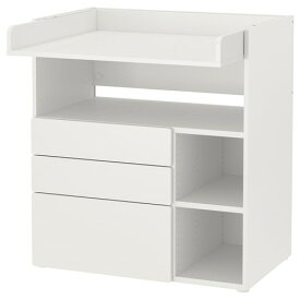 [IKEA/イケア/通販]SMASTAD スモースタード おむつ替え台, ホワイト ホワイト/引き出し3段付き[8](a)(79392161)