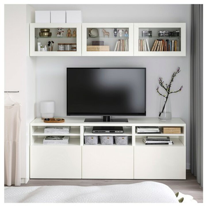 楽天市場】[IKEA/イケア/通販]BESTA ベストー テレビボード/ガラス扉 