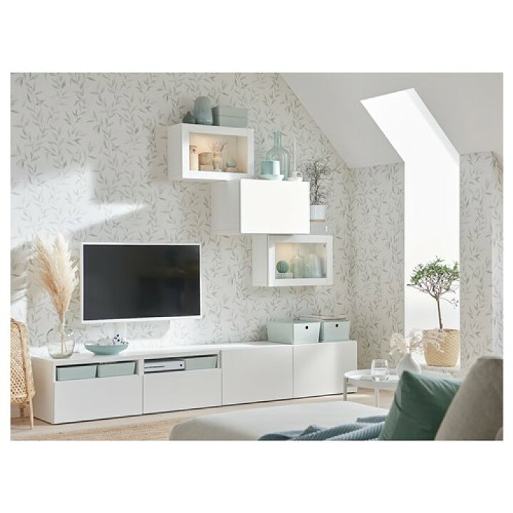 楽天市場】[IKEA/イケア/通販]BESTA ベストー テレビボード/ガラス扉 