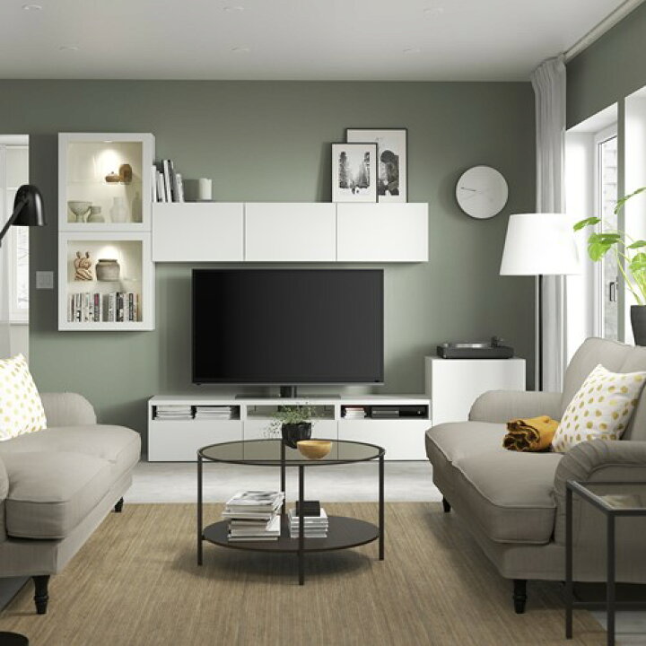 楽天市場】[IKEA/イケア/通販]BESTA ベストー テレビボード/ガラス扉 