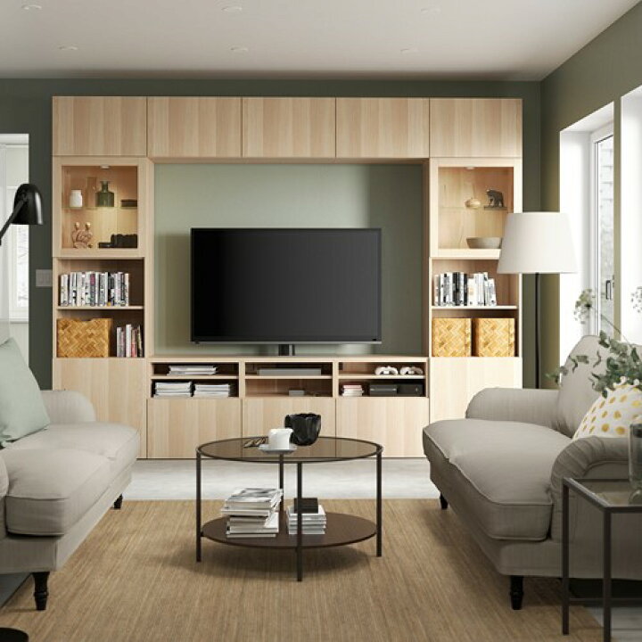 楽天市場】[IKEA/イケア/通販]BESTA ベストー テレビボード/ガラス扉 