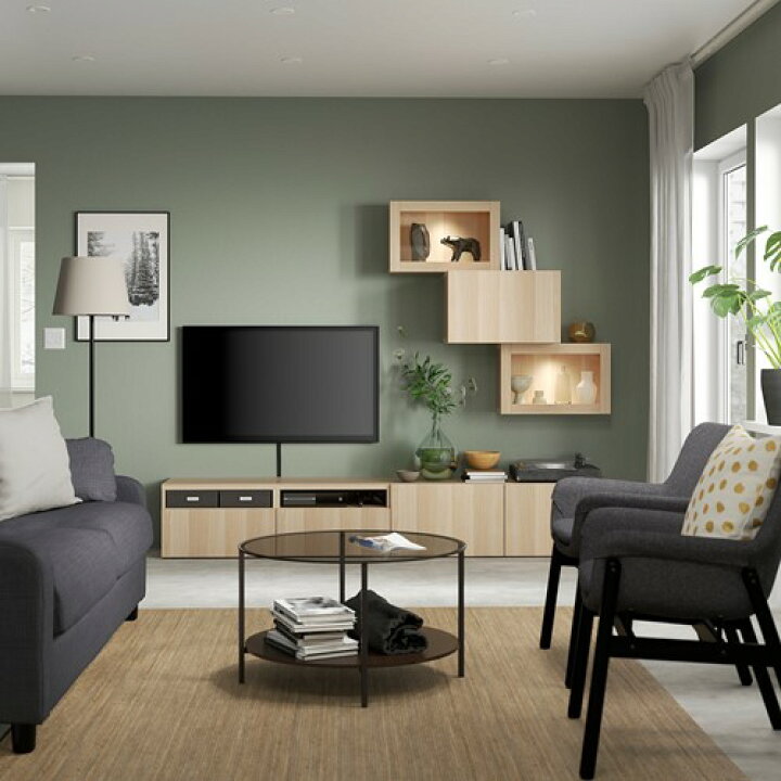 楽天市場】[IKEA/イケア/通販]BESTA ベストー テレビボード/ガラス扉 