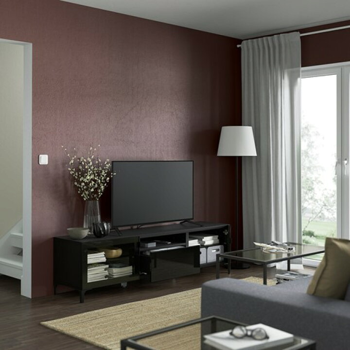 楽天市場】[IKEA/イケア/通販]BESTA ベストー テレビ台, ブラック 