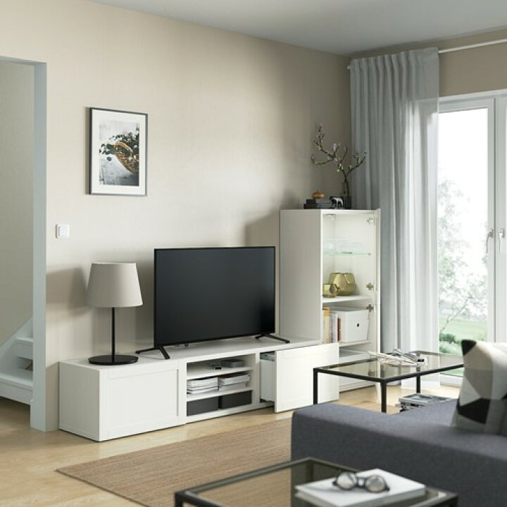 楽天市場】[IKEA/イケア/通販]BESTA ベストー テレビボード/ガラス扉 