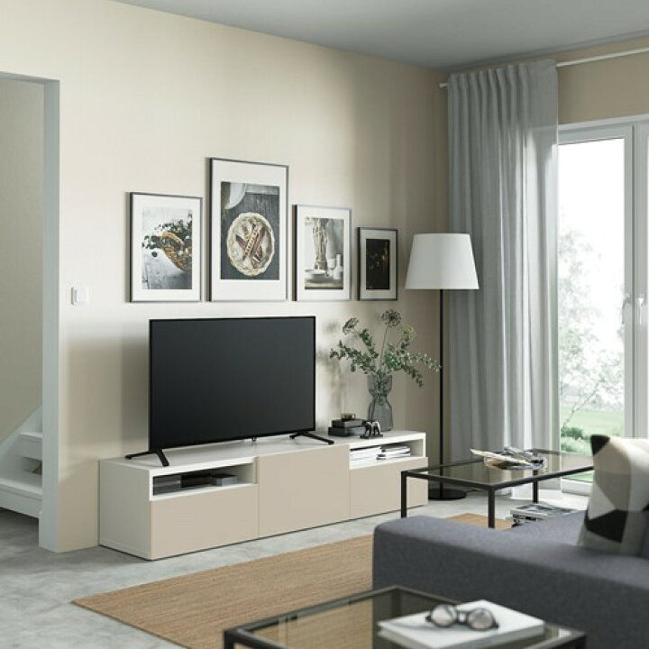 楽天市場】[IKEA/イケア/通販]BESTA ベストー テレビ台 引き出し&扉 