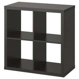 [IKEA/イケア/通販]KALLAX カラックス シェルフユニット, ブラックブラウン【北欧・キャビネット・ディスプレイラック・オープンシェルフ】[E](d)(50351892)