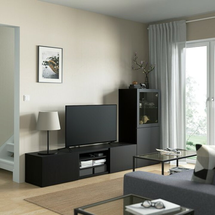 楽天市場】[IKEA/イケア/通販]BESTA ベストー テレビボード/ガラス扉 