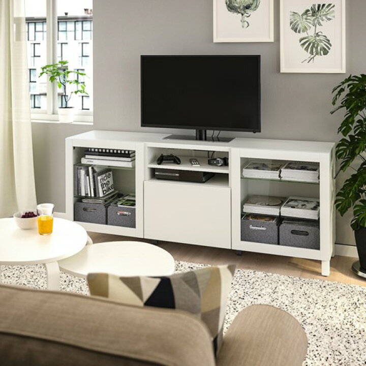 楽天市場】[IKEA/イケア/通販]BESTA ベストー テレビ台 扉&引き出し 