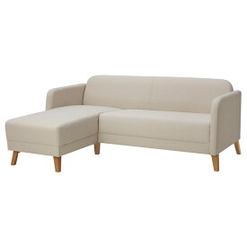 [IKEA/イケア/通販]LINANAS リーナネス 3人掛けソファ, 寝椅子付き/ヴィースレ ベージュ[JJ](a)(50512239)