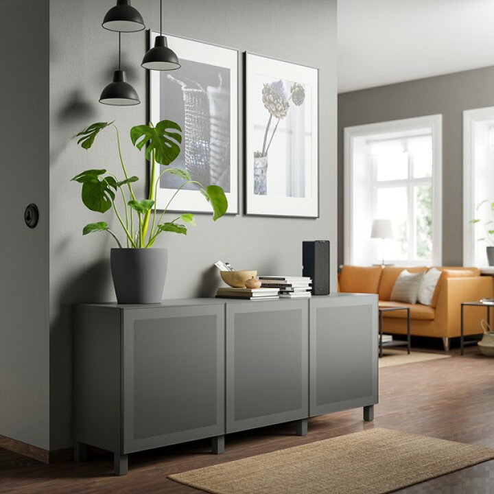 楽天市場】[IKEA/イケア/通販]BESTA ベストー 収納コンビネーション 扉 