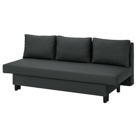 [IKEA/イケア/通販]ALVDALEN エルヴダレン 3人掛けソファベッド, クニーサ ダークグレー[L](a)(80530642)