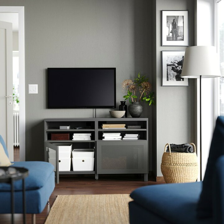 楽天市場】[IKEA/イケア/通販]BESTA ベストー テレビ台 扉付き 