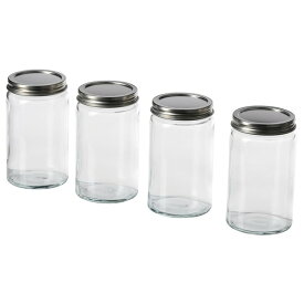 [IKEA/イケア/通販]CITRONHAJ シトロンハイ スパイス瓶, クリアガラス/ステンレススチール[A](a)(90553218)