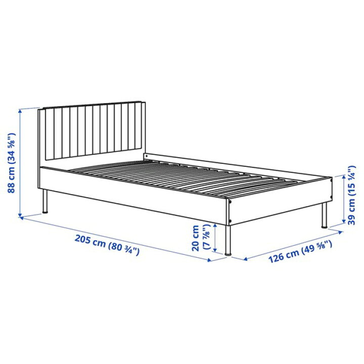 楽天市場】[IKEA/イケア/通販]BRUKSVARA ブルクスヴァーラ ベッド 
