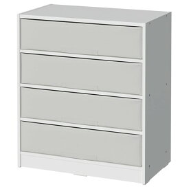 [IKEA/イケア/通販]BRUKSVARA ブルクスヴァーラ 収納ユニット ボックス4個付き, ホワイト/ライトグレー[E](c)(90559748)