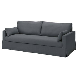 [IKEA/イケア/通販]HYLTARP ヒルタルプ カバー（カバーのみ、本体は付属しません） 3人掛けソファ用, グランセル グレー[D](a)(60549911)