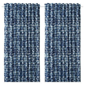 [IKEA/イケア/通販]SPIRSTANDS スピルストンドス 遮光カーテン（わずかに透光） 1組, ブルー[B](c)(70566491)