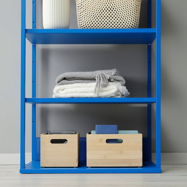 プラッツァオープンシェルフユニット ikea platsa ブルー PLATSA 