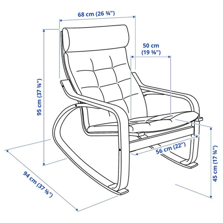 楽天市場】[IKEA/イケア/通販]POANG ポエング ロッキングチェア 