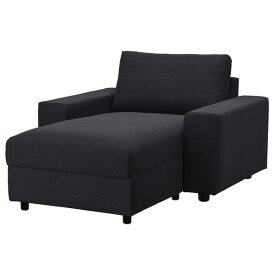 [IKEA/イケア/通販]VIMLE ヴィムレ 寝椅子, ワイドアームレスト付き/サクセマーラ ブラックブルー[6](a)(09409141)