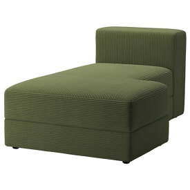 [IKEA/イケア/通販]JATTEBO イェッテボ 寝椅子モジュール 右, サムサーラ ダークイエローグリーン[3](a)(99485296)