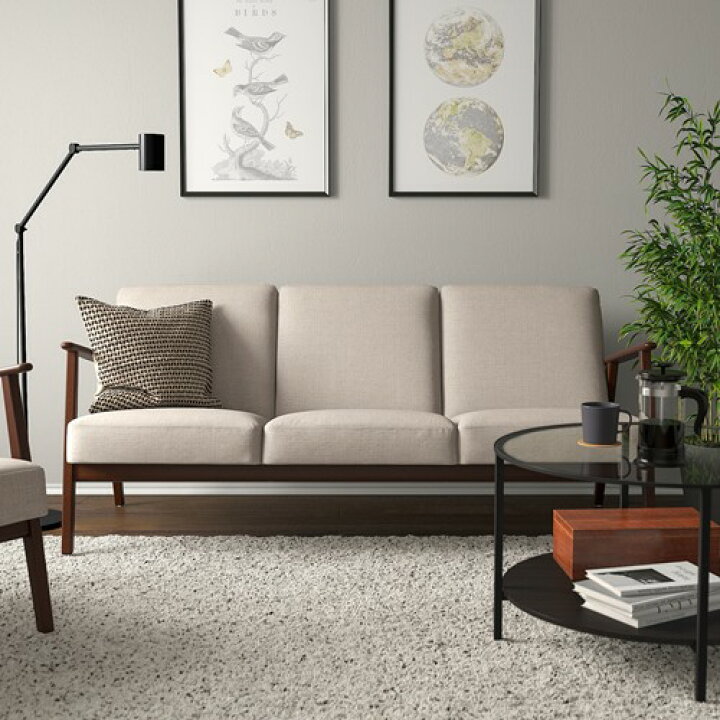 楽天市場】[IKEA/イケア/通販]EKENASET エーケネーセット 3人掛け 