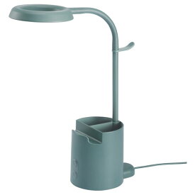 [IKEA/イケア/通販]BRUNBAGE ブルンボーゲ LEDワークランプ, 収納付き 調光可能/ターコイズ[A](a)(60550985)