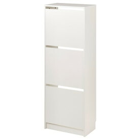 [IKEA/イケア/通販]BISSA ビッサ シューズボックス3段, ホワイト[H](a)(90530260)