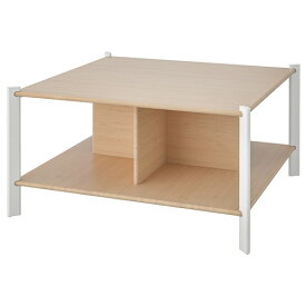[IKEA/イケア/通販]JATTESTA イェッテスタ コーヒーテーブル, ホワイト/ライトバンブー[H](c)(10538793)